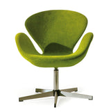 Poltroncina girevole in tessuto