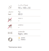 Vetrina jewel con cassetto estraibile