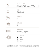 Tavolino rotondo – varie dimensioni